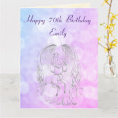 70パーソナライズされた誕生日 カード (黄色い花)