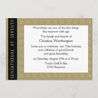 70パーティの招待状で扇情的 招待状