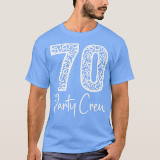 70パーティークルー飲みビアギフト70年ハッピー Tシャツ