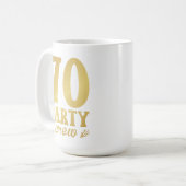 70パーティークルー70誕生日 コーヒーマグカップ (正面左)
