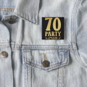 70パーティークルー70th誕生日スクエア 缶バッジ (インサイチュ)