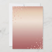 70ファブラスバラ金ゴールドグリッターダイヤモンド誕生日 招待状 (裏面)