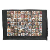 70フォトコラージュ金ゴールド-カスタム写真 枕カバー (正面)