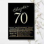 70ブラック70thバースデーパーティーゴールドフォイル招待状 箔招待状<br><div class="desc">70祝誕生祝い向けに特別に設計されエレガントた「チャプター70」誕生日招待状で画期的な瞬間。これらの招待状は、きらめく金ゴールドフォイルのタイポグラフィを完璧に強調する印象的な黒い背景を特徴とし、あなたの特別なイベントに魅力と洗練のtouchを追加する。はっきりしたデザインはシンプル、この注目すべき大事な行事の重要性に焦点を当て、ゲストが大切にしてくれることを誘う。それぞれの招待は、人生のエキサイティングな新しいチャプターの始まりを象徴し素晴らして、金ゴールドフォイルに「チャプター70」を誇らしげに表示する。この信じ難いモダンマイルストーンに達し話て、エレガンスと恵み来に対するクリーンとデザイン。親密な集まりや壮大なお祝いを計画しているかどうかにかかわらず、これらの招待状は、忘れられないイベントのためのトーンを設定するのに最適な方法である。素材で作高品質成された70歳の誕生日招待状は、スタイルと耐久性の両方を提供し、自然のままの状態で到着することを保証する。招待状あなたの家族と友人は、クラスと洗練を醸し出す招待で70素晴らしい年を記念にあなたに参加する。70誕生祝いを思い出に残す絶妙な「第70章」招待状。</div>