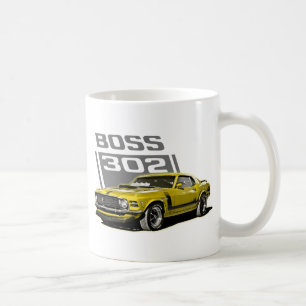 70ボス302の黄色 コーヒーマグカップ