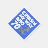 70ボートをテーマにしたパーティーナプキンに私の方法をクルーズイン スタンダードカクテルナプキン (角)