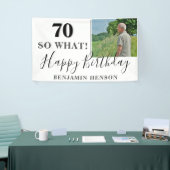 70モダン位の誕生日パーティーの写真 横断幕 (トレードショー)