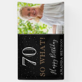 70モダンSo 70th誕生日写真 横断幕 (縦)