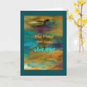 70ユーモアのある番目の誕生日カード カード (黄色い花)