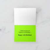 70ユーモアのある番目の誕生日グリーティングカード カード (内部)