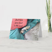 **70ユーモアのある誕生日**ビーチカード カード (正面)