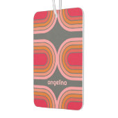 70ラインアインスパイアートサンセットレッドオレンジピンクアーチ カーエアーフレッシュナー (左)