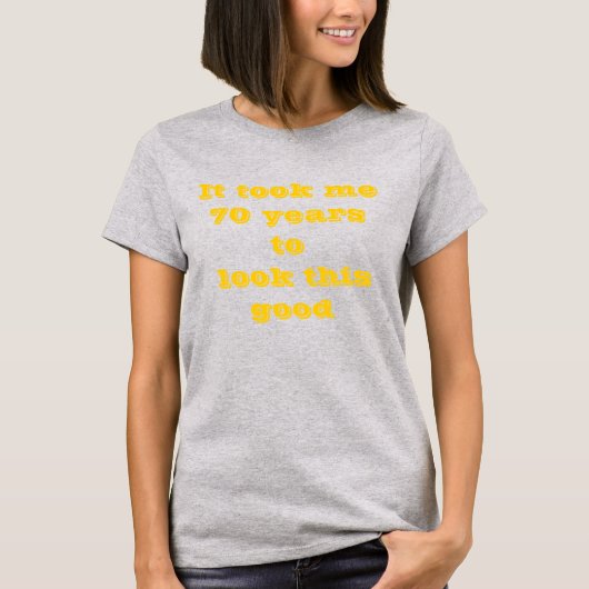70レディースベーシックTシャツ Tシャツ (正面)