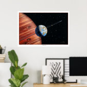 70ヴィルギニスbアンドMoonsプリント ポスター (ホームオフィス)