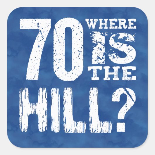 70丘70番おもしろい誕生日BL70Z スクエアシール (正面)