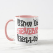 70人はどうやって起こったんだ?2音式コーヒーマグ マグカップ (左)