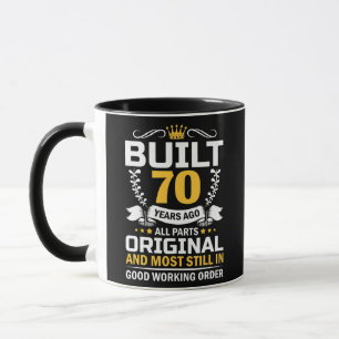 70人目の誕生日男性女性が70年前に建てた マグカップ