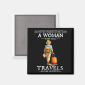 70代でも旅に出る女性をナメるな マグネット (正面/裏面)