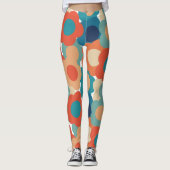 70代の花 レギンス (正面)