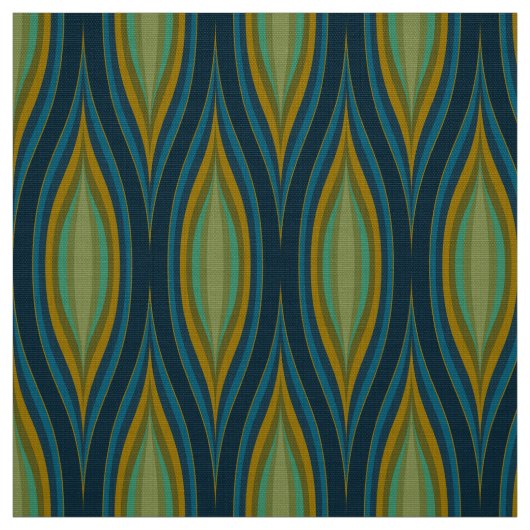 70代スタイリッシュのモダンレトロ織物 ファブリック (見本)