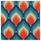 70代スタイリッシュのレトロモダン織物 ファブリック (クローズアップ)