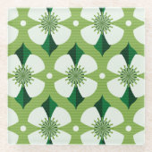 70代バターカップ ガラスコースター (正面)