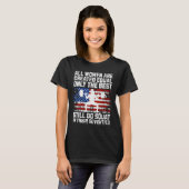 70代女性のスクワット最強！愛国ジム Tシャツ (正面フル)