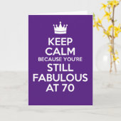 70保誕生日カードであなたは最高の カード (黄色い花)