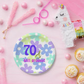 70及びまだ素晴しい! 誕生会の紙皿 ペーパープレート (パーティー)