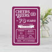 70周年を祝うビールで乾杯!ブルワリーサプライズ 招待状 (スタンド正面)