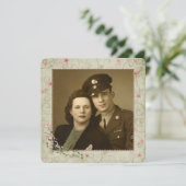 70周年パーティーの写真付き 招待状 (スタンド正面)