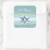 70周年プラチナハート スクエアシール (バッグ)