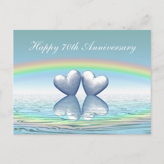 70周年プラチナハート ポストカード (正面)