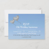 70周年プラチナ結婚記念日出欠カード 出欠カード (裏面)