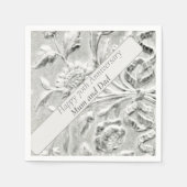 70周年版の編集可能 スタンダードカクテルナプキン (正面)