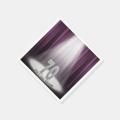 70周年結婚のスポットライト スタンダードカクテルナプキン (角)