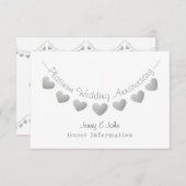 70周年結婚記念プラチナゲスト情報 エンクロージャーカード (正面/裏面)