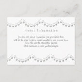 70周年結婚記念プラチナゲスト情報 エンクロージャーカード (裏面)