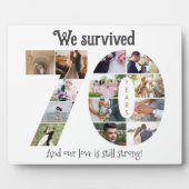 70周年結婚記念写真 フォトプラーク (正面)