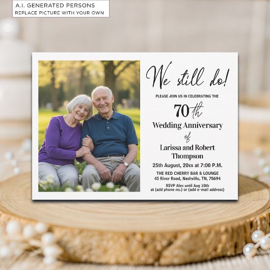 70周年結婚記念写真 招待状