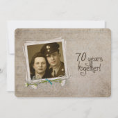70周年結婚記念日オープンハウス 招待状 (正面)