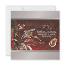 70周年結婚記念日パーティー招待状