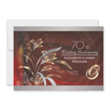 70周年結婚記念日パーティー招待状