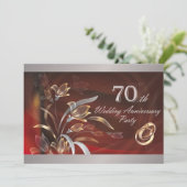 70周年結婚記念日パーティー招待状 招待状 (スタンド正面)