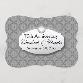 70周年結婚記念日プラチナZ03 招待状