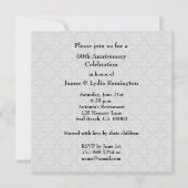 70周年結婚記念日プラチナZ03 招待状 (裏面)