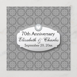 70周年結婚記念日プラチナZ03 招待状