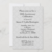 70周年結婚記念日プラチナZ03 招待状 (裏面)