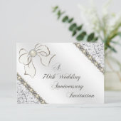 70周年結婚記念日出欠カード 出欠カード (スタンド正面)