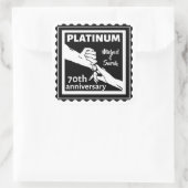 70周年結婚青白金伝統的 スクエアシール (バッグ)